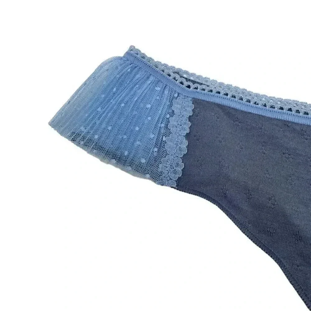 NWT VICTORIA'S SECRET DREAM ANGELS size Large Blue thong panties undies